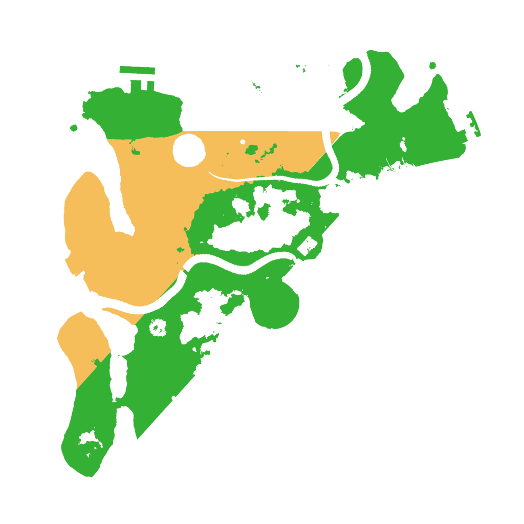 Biome Rust Map: Procedural Map, Size: 3000, Seed: 48569