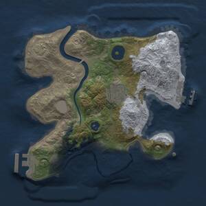 Thumbnail Rust Map: Procedural Map, Size: 2200, Seed: 914047900, 5 Monuments