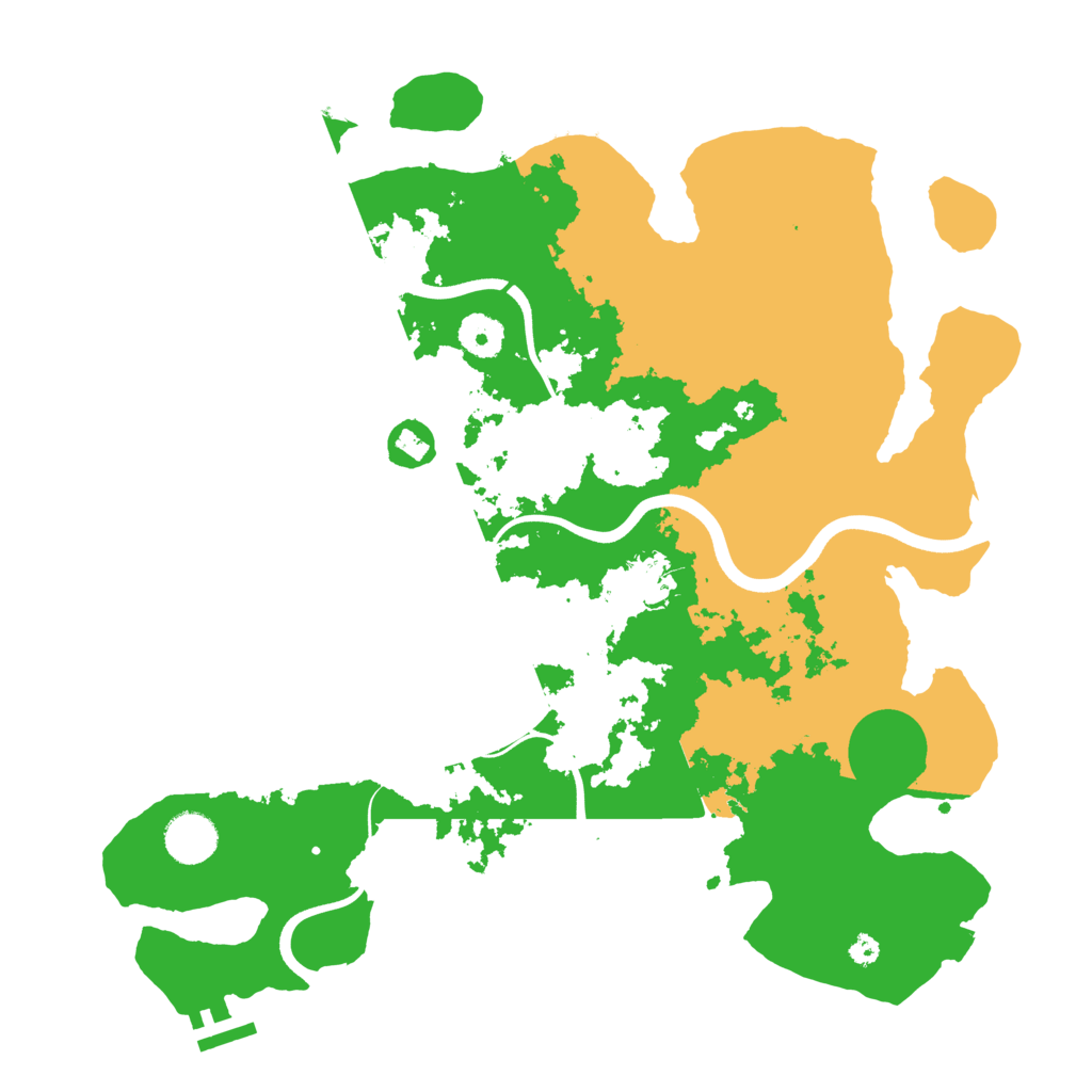Biome Rust Map: Procedural Map, Size: 3700, Seed: 1084694633