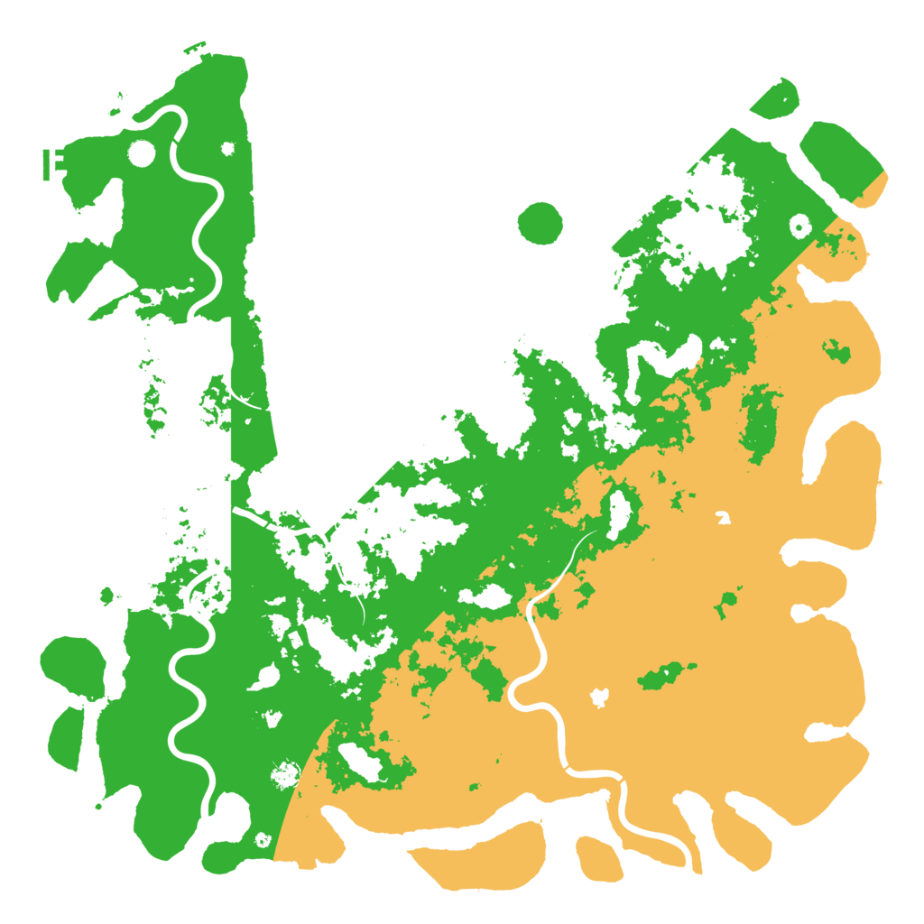 Biome Rust Map: Procedural Map, Size: 6000, Seed: 1837917884