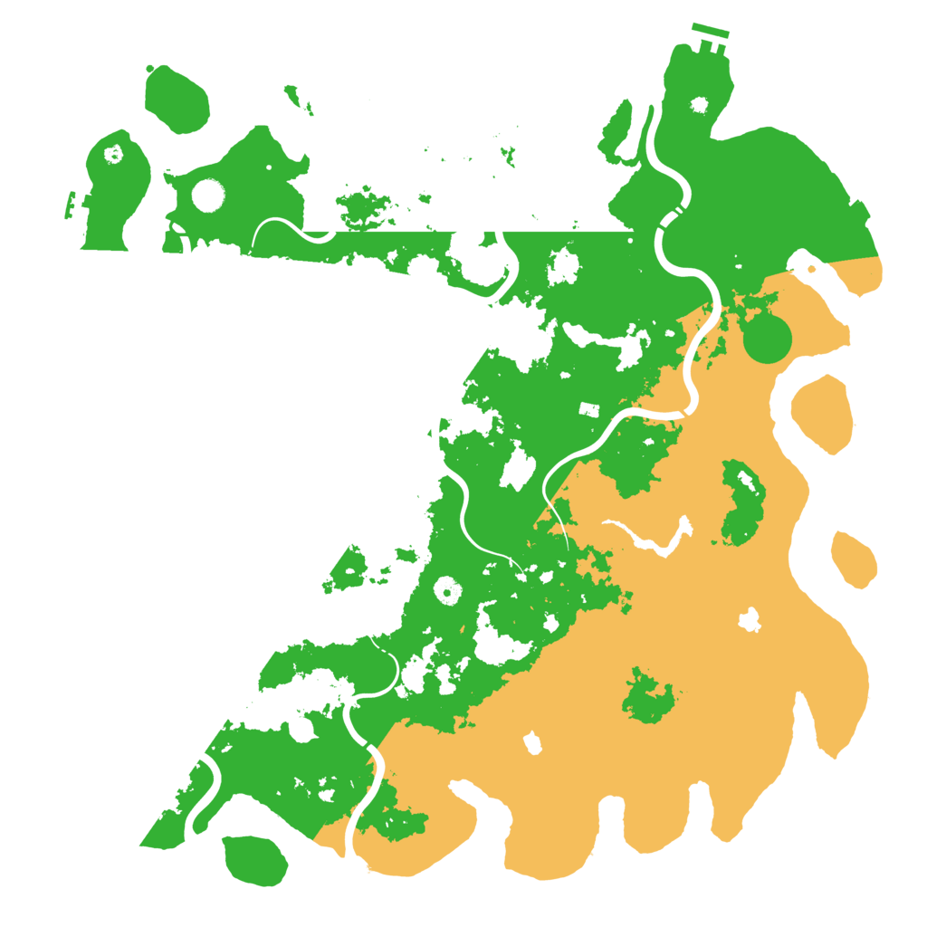 Biome Rust Map: Procedural Map, Size: 5000, Seed: 1406906273