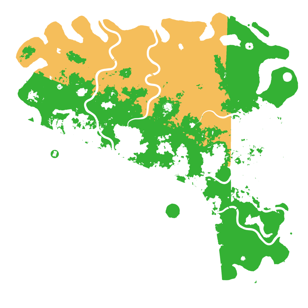 Biome Rust Map: Procedural Map, Size: 6000, Seed: 1250173652