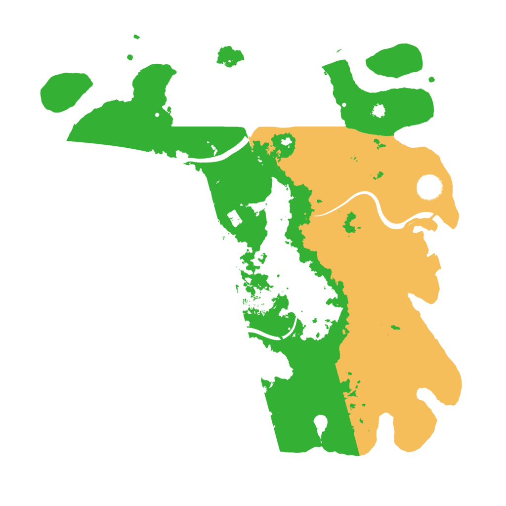 Biome Rust Map: Procedural Map, Size: 3500, Seed: 624731