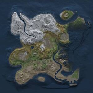 Thumbnail Rust Map: Procedural Map, Size: 2800, Seed: 308599497, 10 Monuments