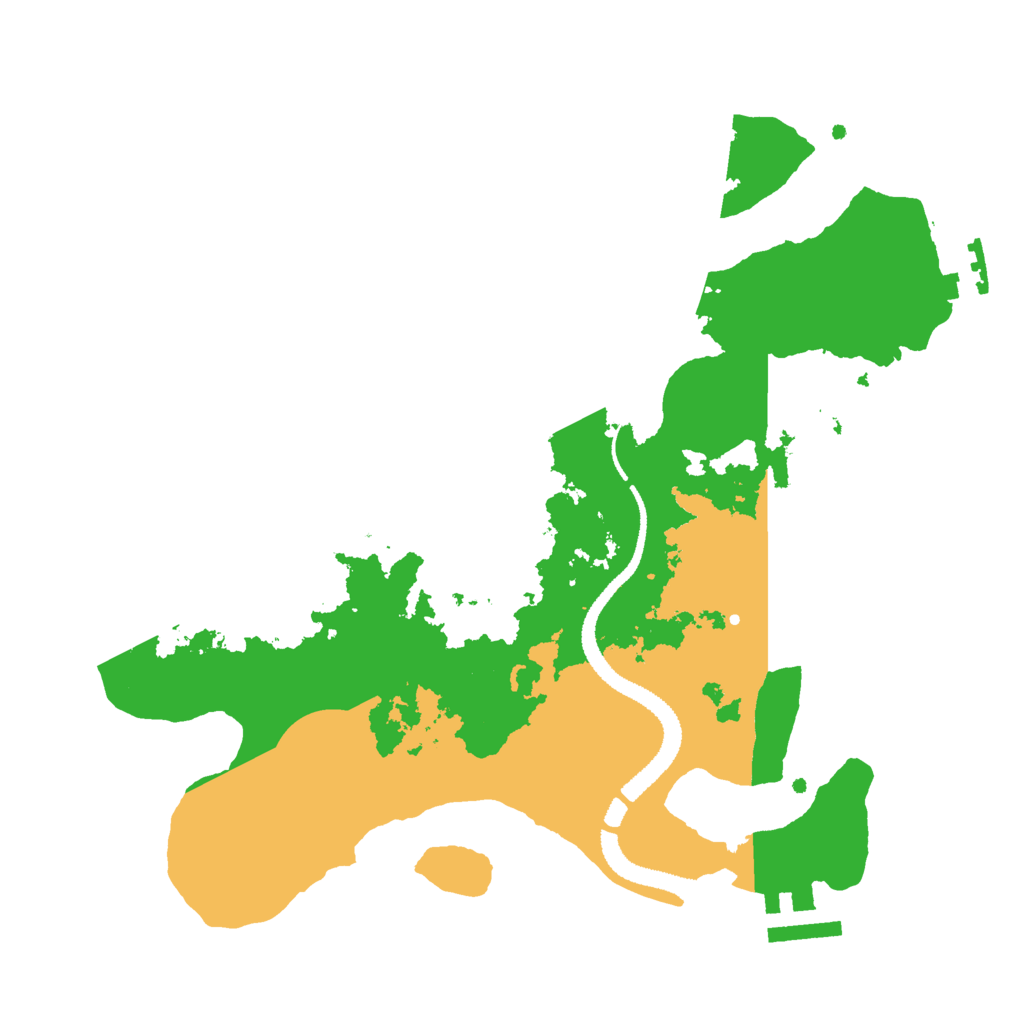 Biome Rust Map: Procedural Map, Size: 2800, Seed: 308599497