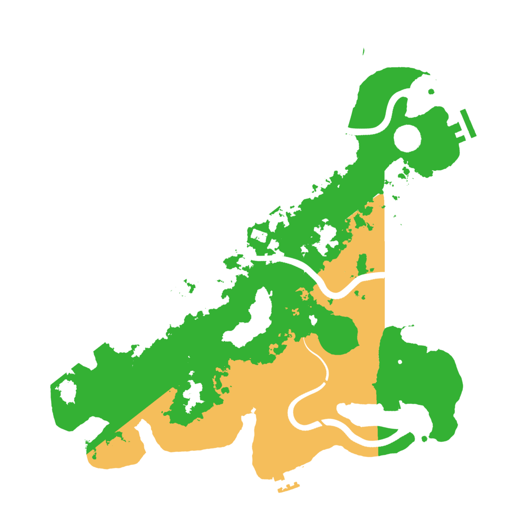 Biome Rust Map: Procedural Map, Size: 3500, Seed: 434221647