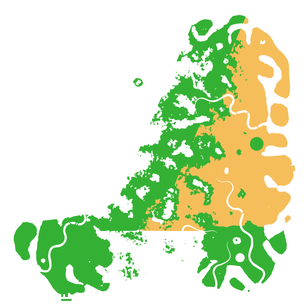 Biome Rust Map: Procedural Map, Size: 6000, Seed: 50265