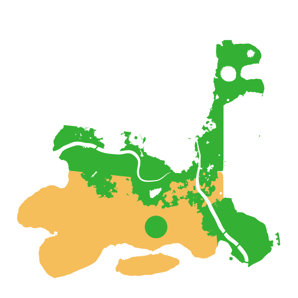 Biome Rust Map: Procedural Map, Size: 3500, Seed: 578832335