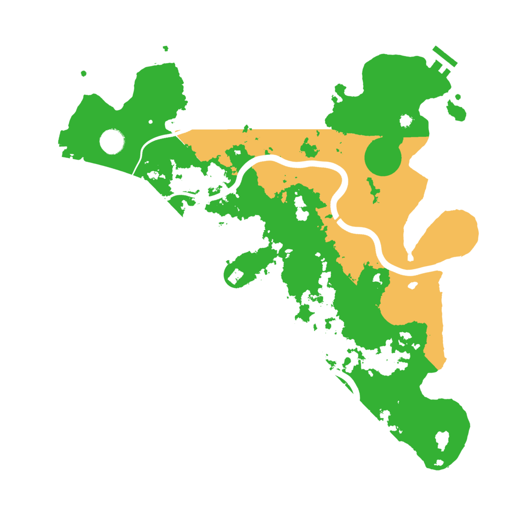 Biome Rust Map: Procedural Map, Size: 3700, Seed: 1187334143