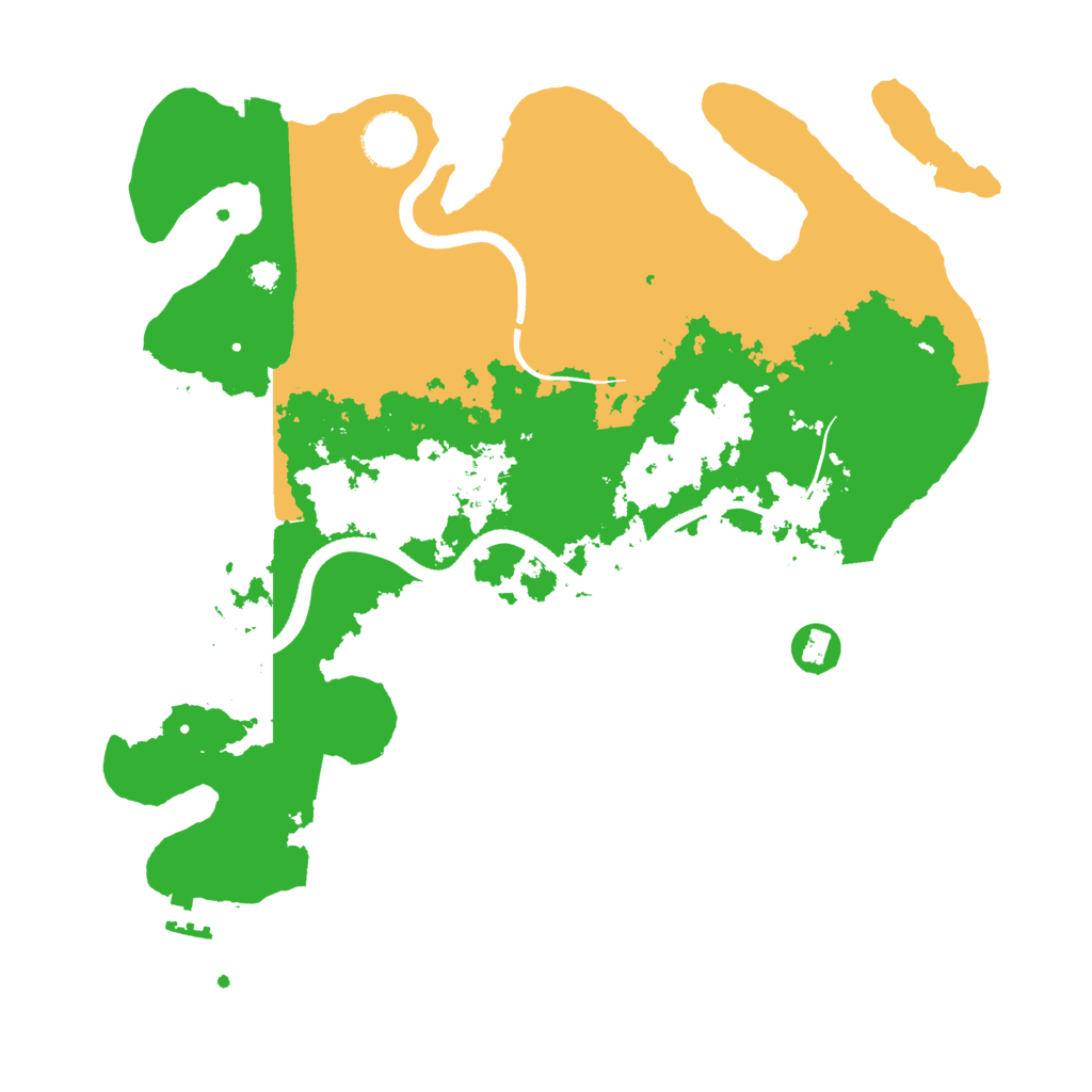 Biome Rust Map: Procedural Map, Size: 3500, Seed: 392723826