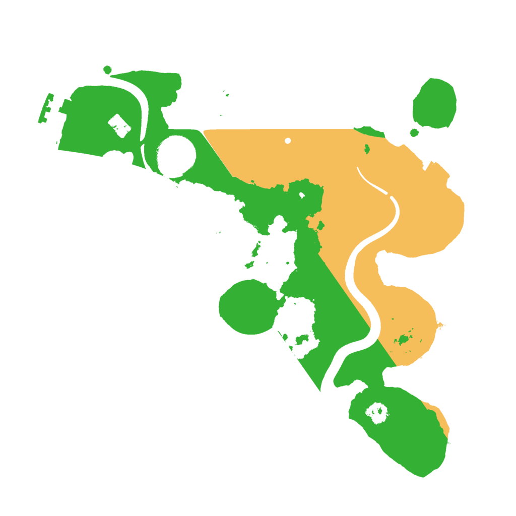 Biome Rust Map: Procedural Map, Size: 2500, Seed: 752663039