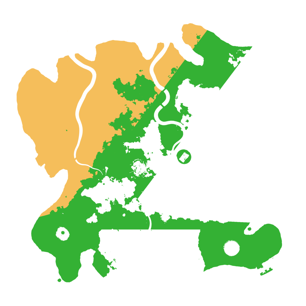 Biome Rust Map: Procedural Map, Size: 3500, Seed: 20242024