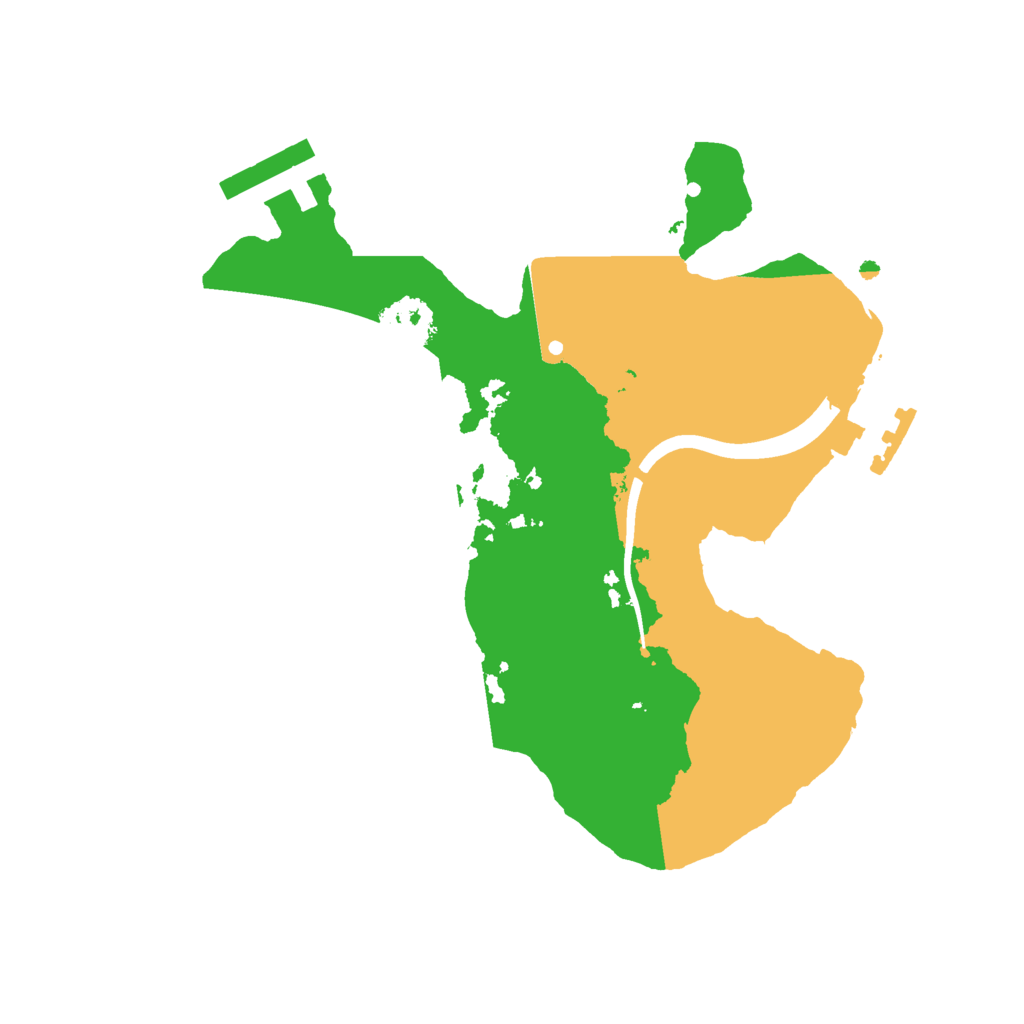 Biome Rust Map: Procedural Map, Size: 2100, Seed: 631948773