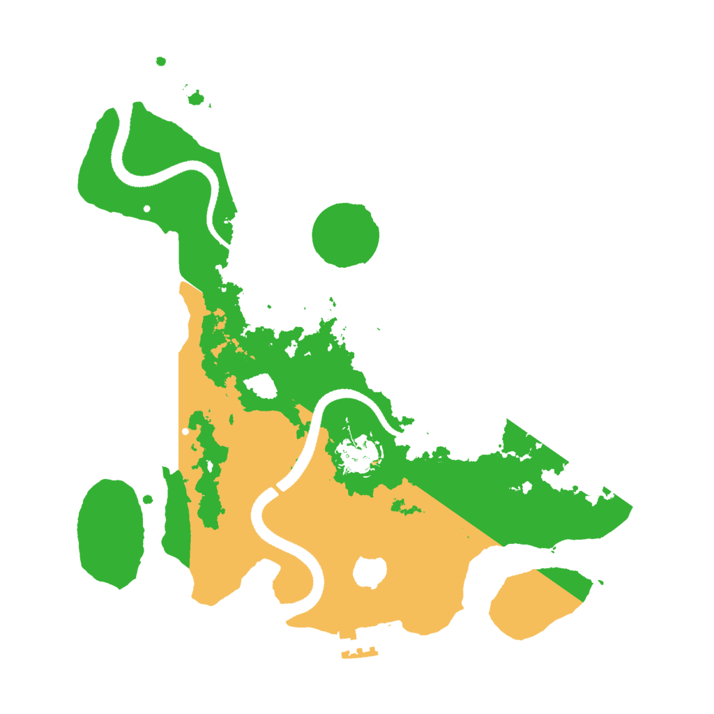 Biome Rust Map: Procedural Map, Size: 3000, Seed: 1040513667