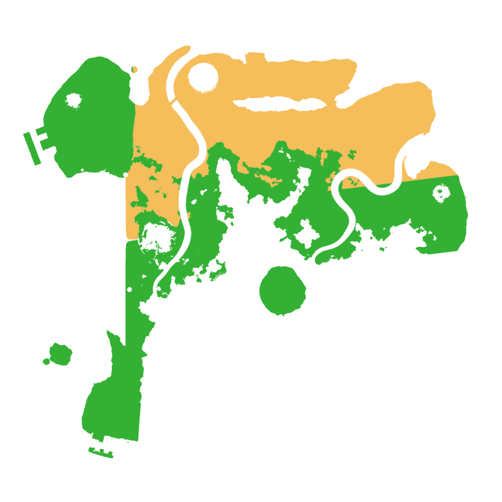Biome Rust Map: Procedural Map, Size: 3000, Seed: 327311