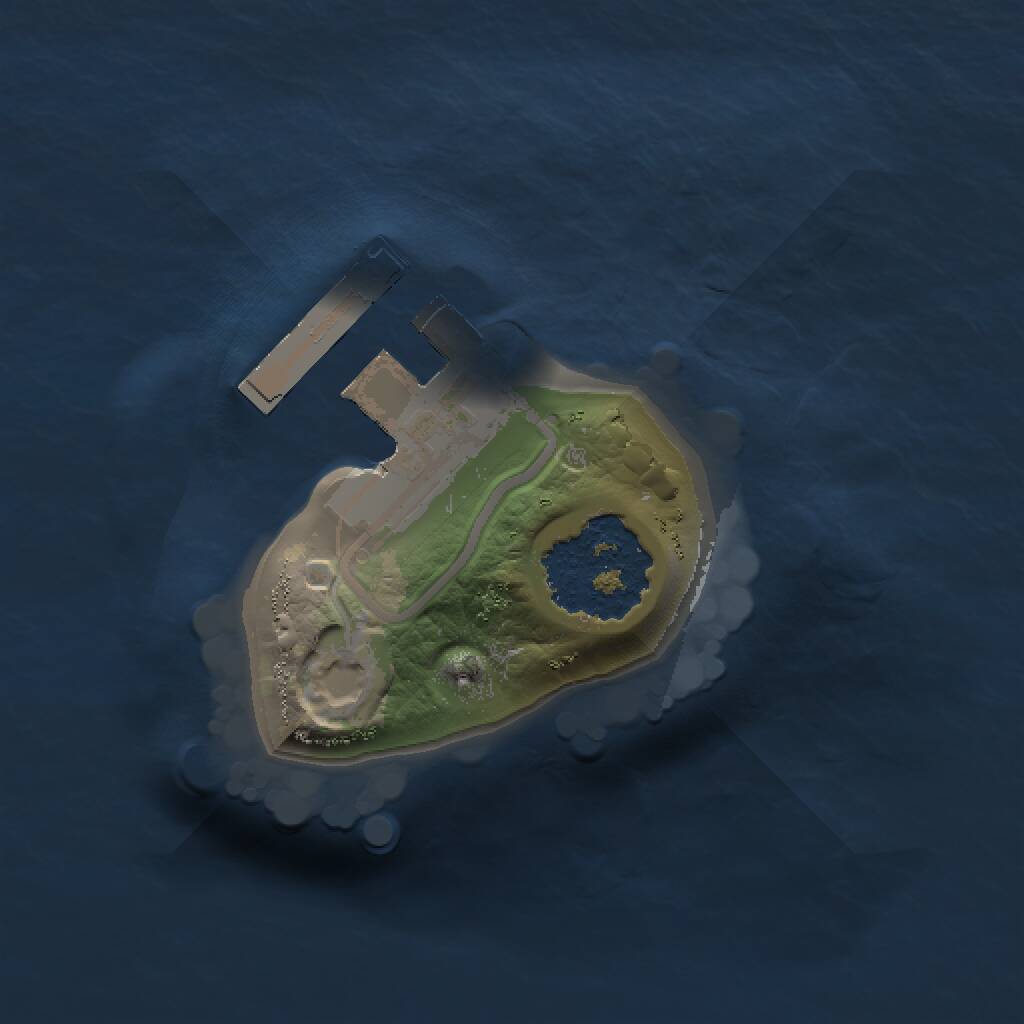 Rust Map: Procedural Map, Size: 1000, Seed: 620023551, 2 Monuments