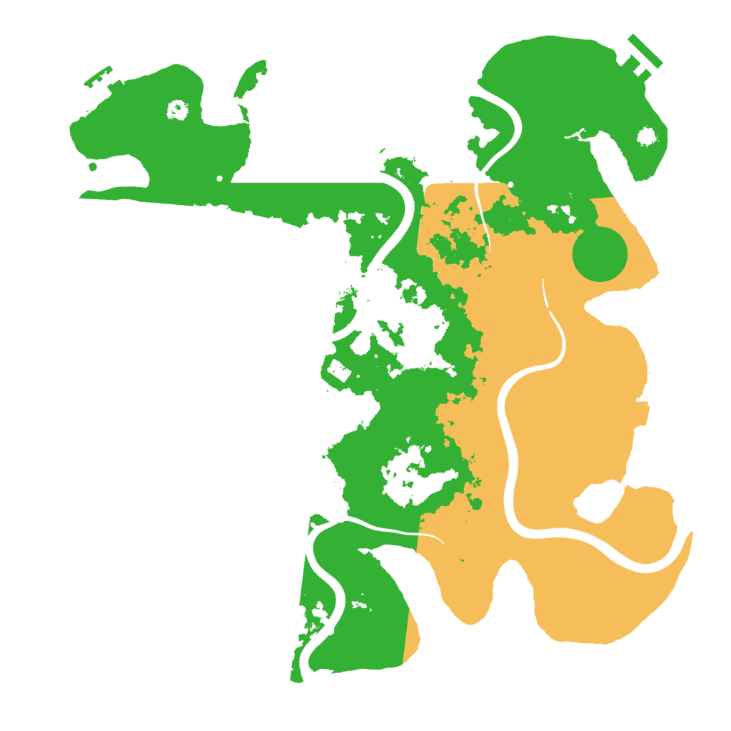 Biome Rust Map: Procedural Map, Size: 3500, Seed: 678223287