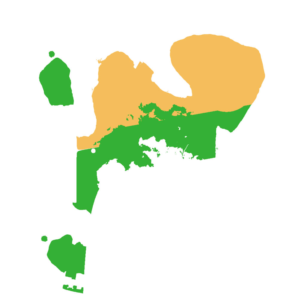 Biome Rust Map: Procedural Map, Size: 2000, Seed: 1610999088