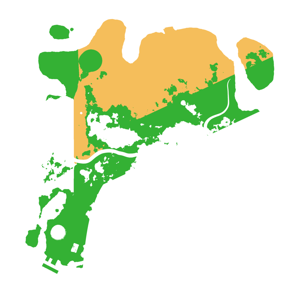 Biome Rust Map: Procedural Map, Size: 3500, Seed: 1423832022