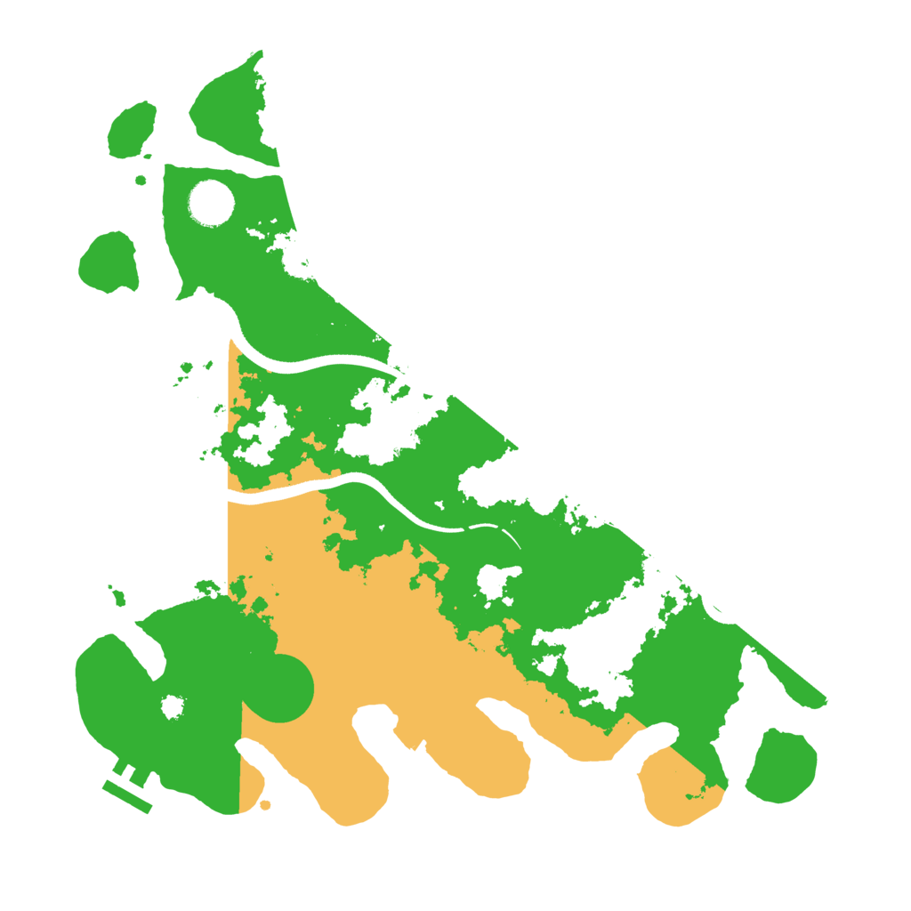 Biome Rust Map: Procedural Map, Size: 3500, Seed: 82765