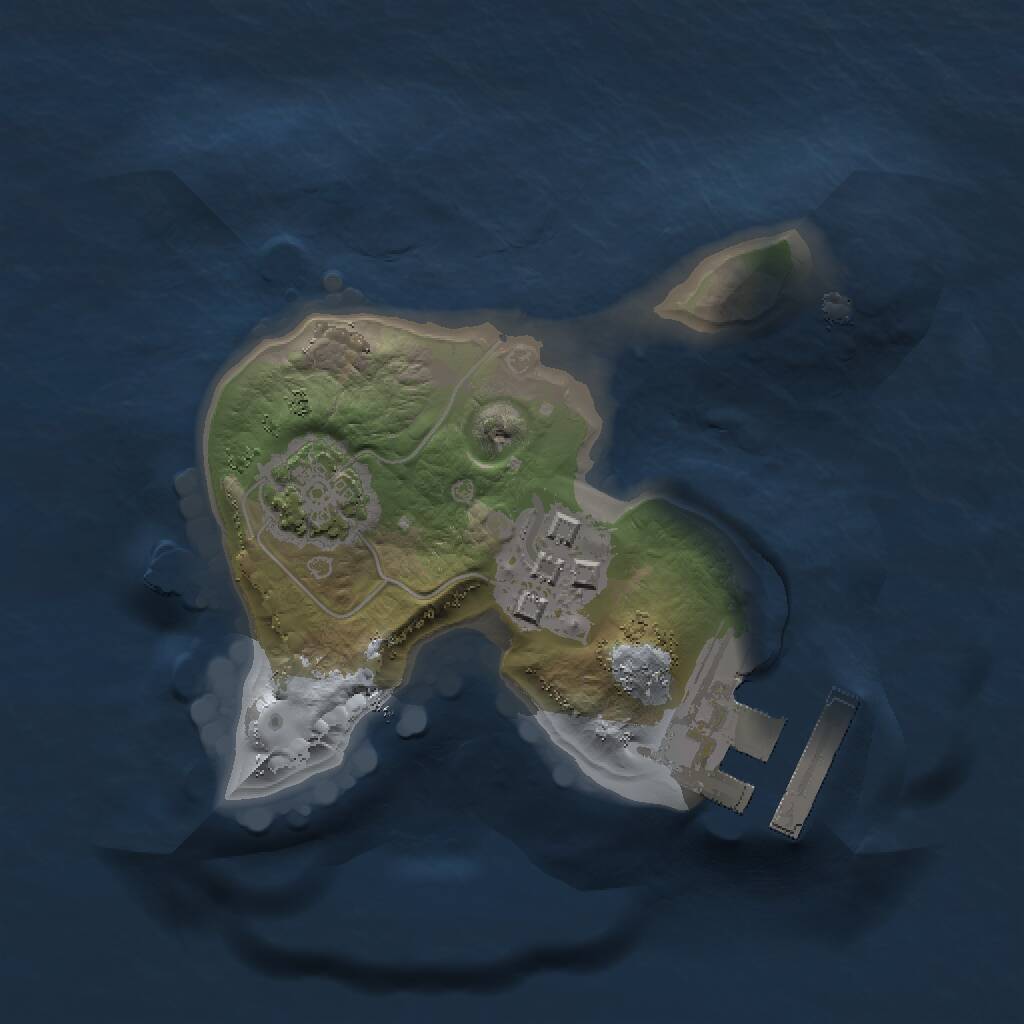 Rust Map: Procedural Map, Size: 1350, Seed: 1757117331, 4 Monuments
