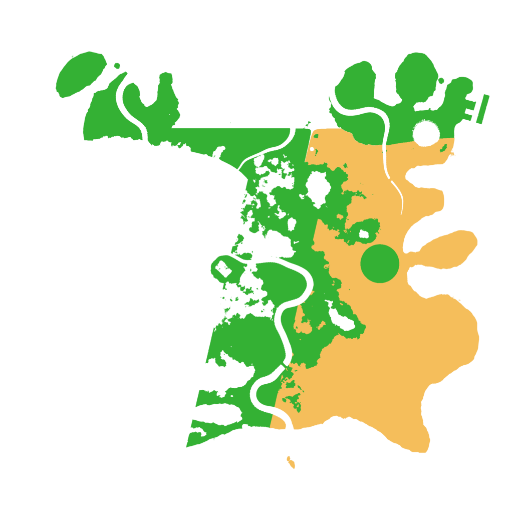 Biome Rust Map: Procedural Map, Size: 3500, Seed: 672318324
