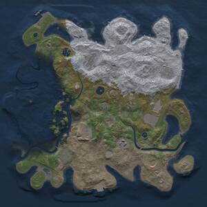 Thumbnail Rust Map: Procedural Map, Size: 3800, Seed: 315534363, 16 Monuments