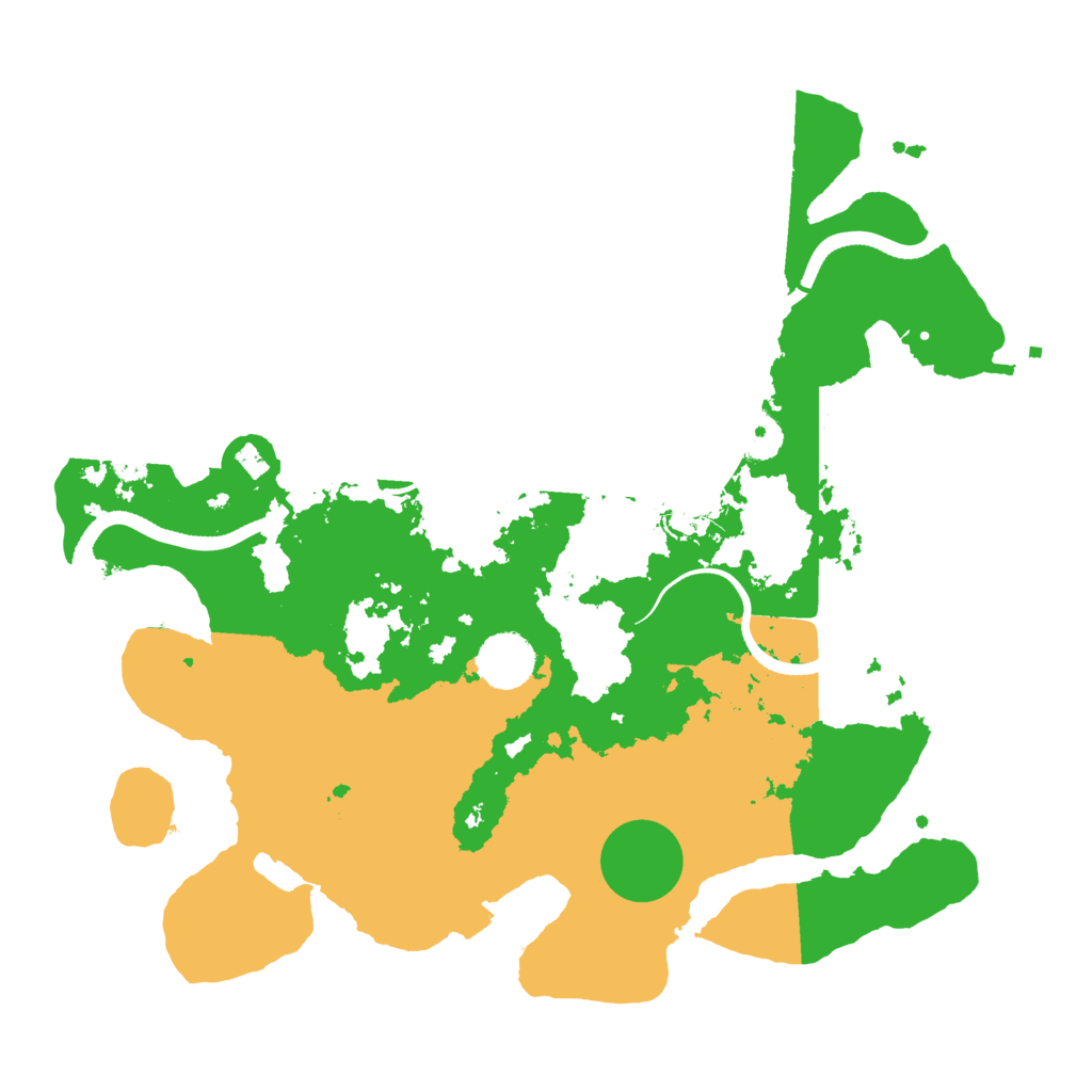 Biome Rust Map: Procedural Map, Size: 3500, Seed: 431887867