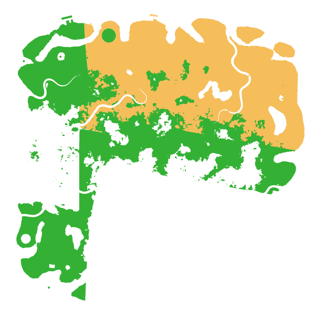Biome Rust Map: Procedural Map, Size: 6000, Seed: 601817841