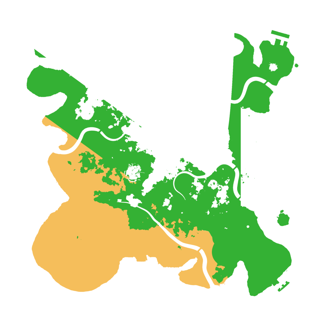 Biome Rust Map: Procedural Map, Size: 3500, Seed: 996164412