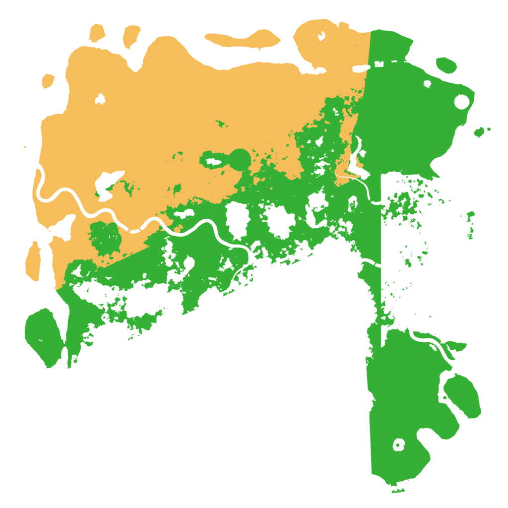 Biome Rust Map: Procedural Map, Size: 6000, Seed: 20260609