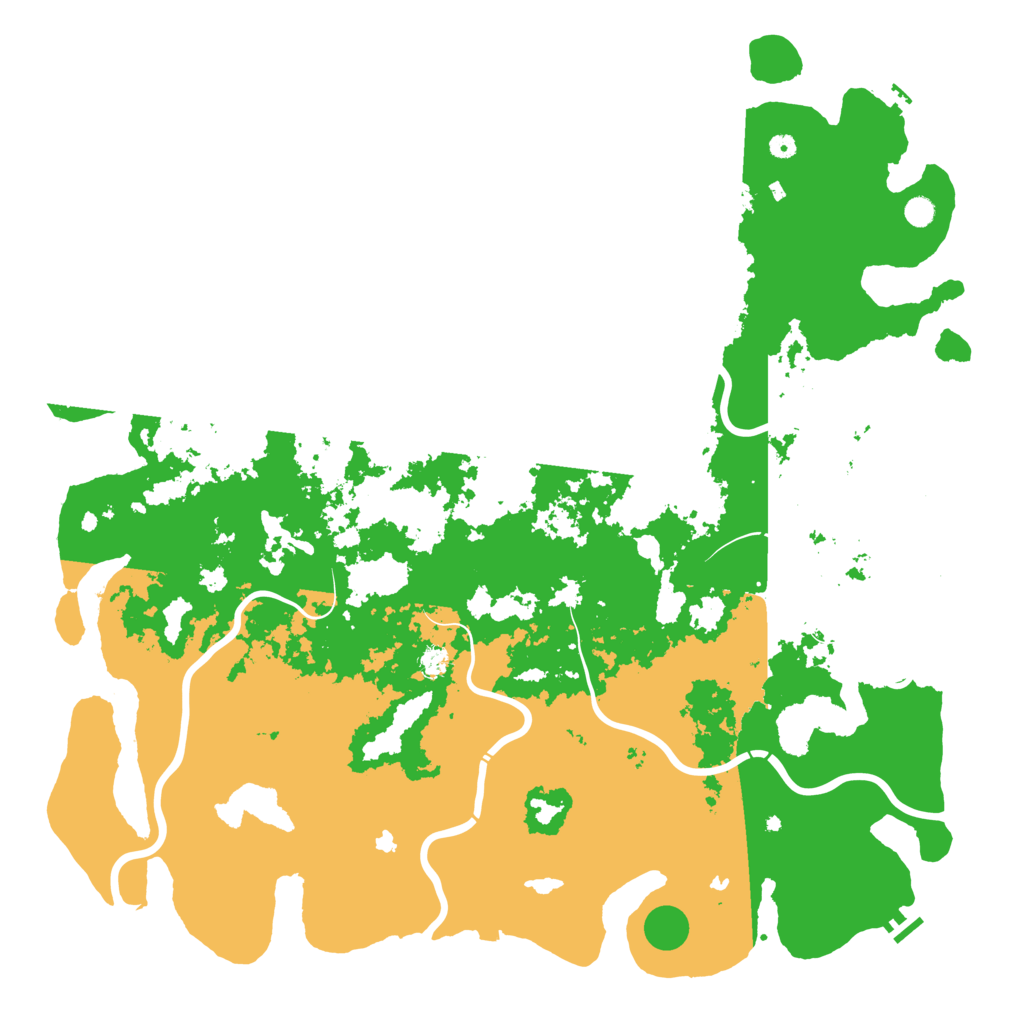 Biome Rust Map: Procedural Map, Size: 6000, Seed: 521607223