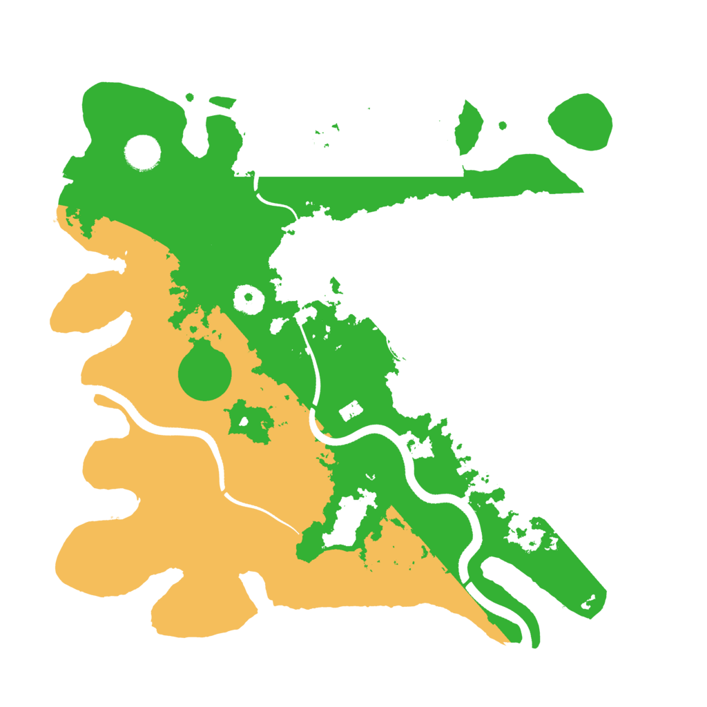 Biome Rust Map: Procedural Map, Size: 3500, Seed: 6811