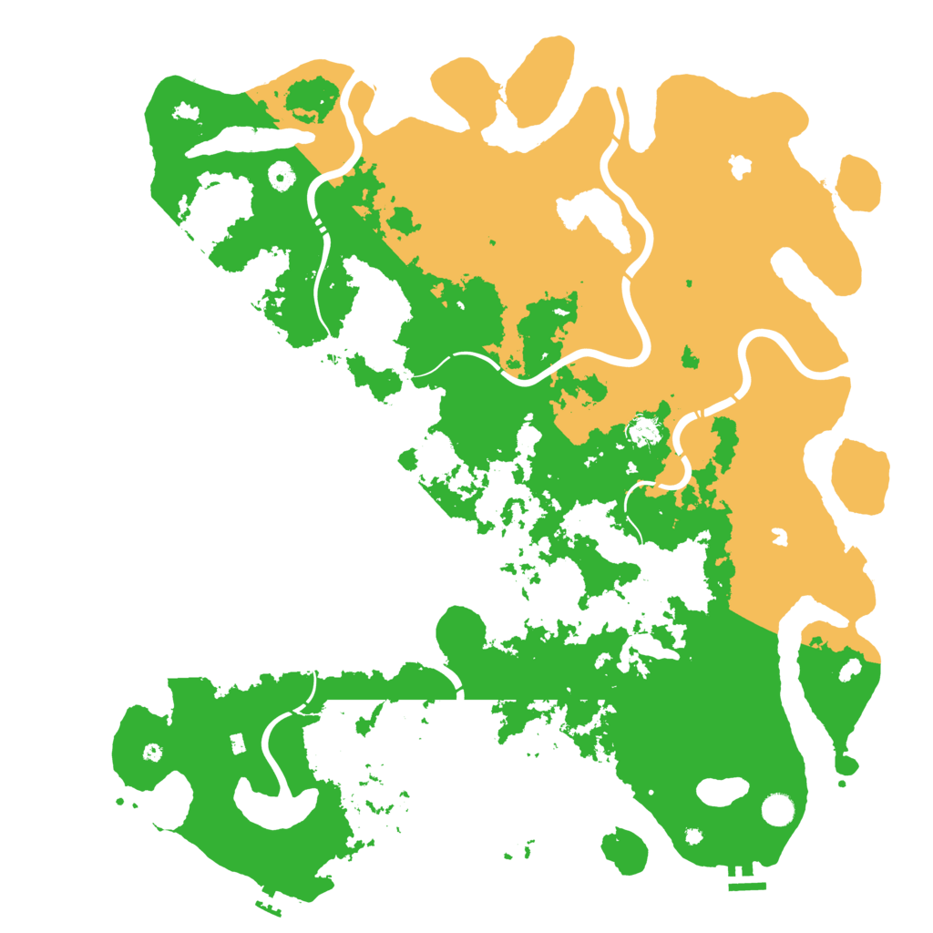 Biome Rust Map: Procedural Map, Size: 5000, Seed: 98734
