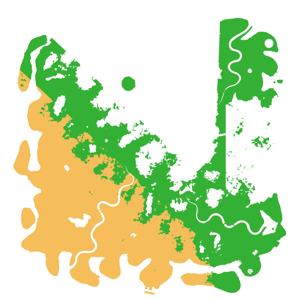 Biome Rust Map: Procedural Map, Size: 6000, Seed: 1332853662