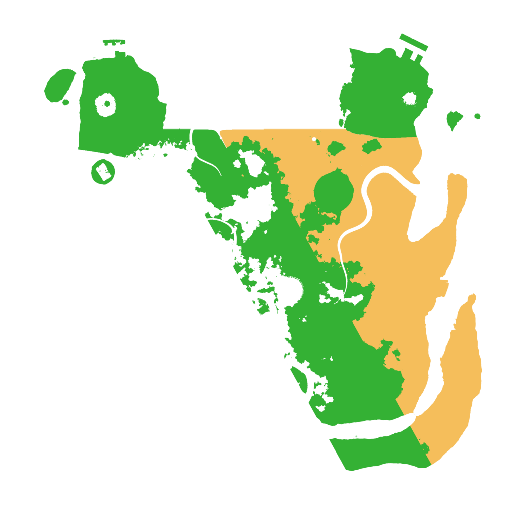 Biome Rust Map: Procedural Map, Size: 3500, Seed: 28944172
