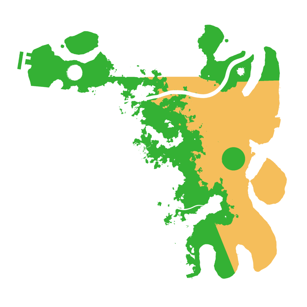 Biome Rust Map: Procedural Map, Size: 3500, Seed: 517750361