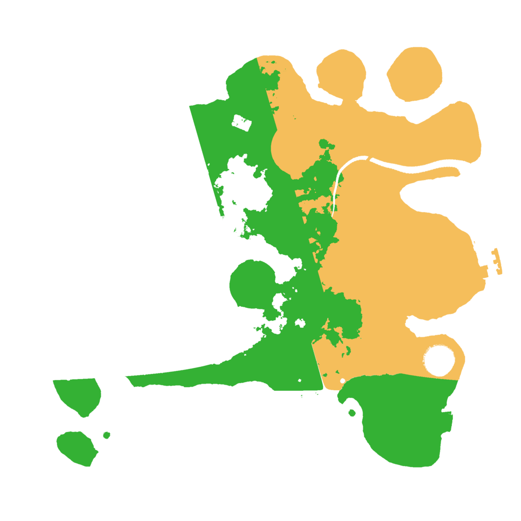 Biome Rust Map: Procedural Map, Size: 3000, Seed: 42444
