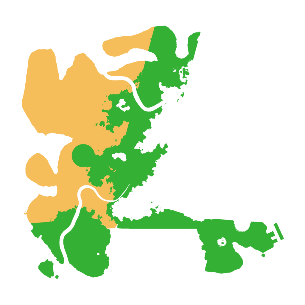 Biome Rust Map: Procedural Map, Size: 3500, Seed: 1541250766