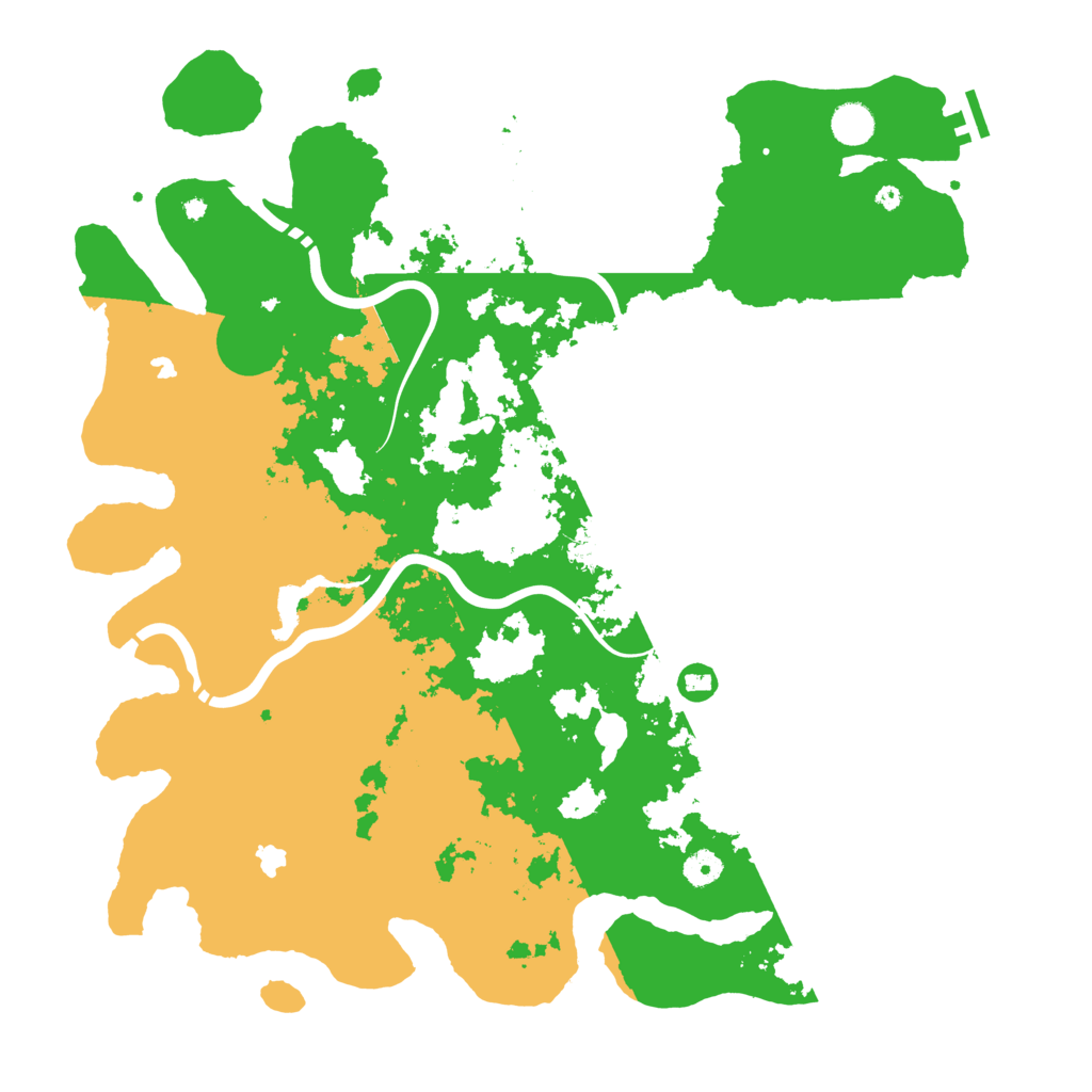 Biome Rust Map: Procedural Map, Size: 4500, Seed: 36563
