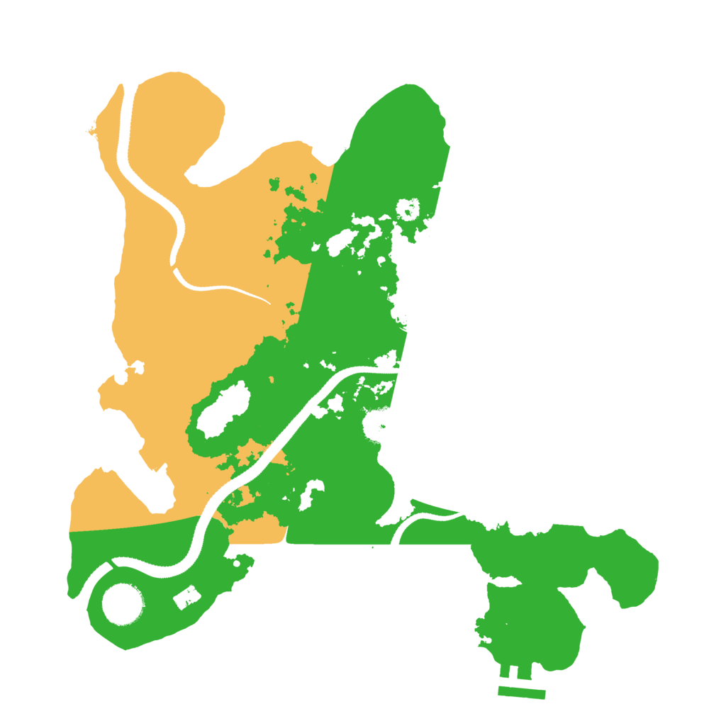 Biome Rust Map: Procedural Map, Size: 3100, Seed: 850313449