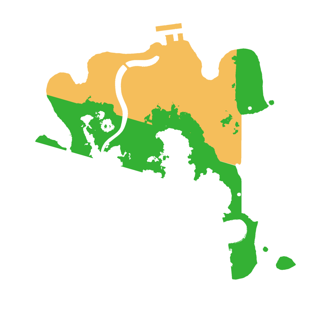 Biome Rust Map: Procedural Map, Size: 2500, Seed: 2042636781