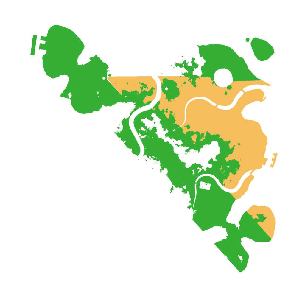 Biome Rust Map: Procedural Map, Size: 3050, Seed: 6666