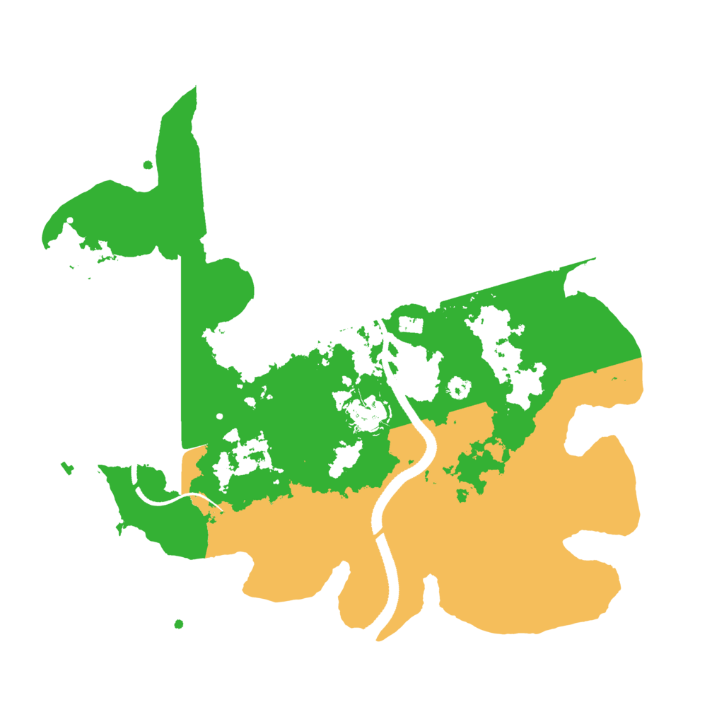 Biome Rust Map: Procedural Map, Size: 3200, Seed: 42512