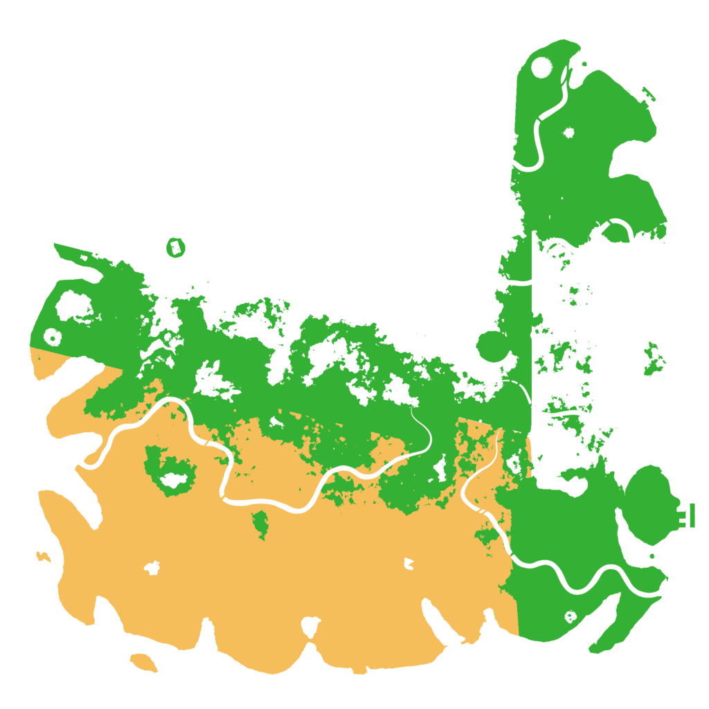 Biome Rust Map: Procedural Map, Size: 6000, Seed: 5732458