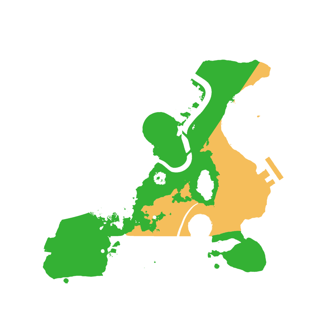 Biome Rust Map: Procedural Map, Size: 2500, Seed: 1741025038