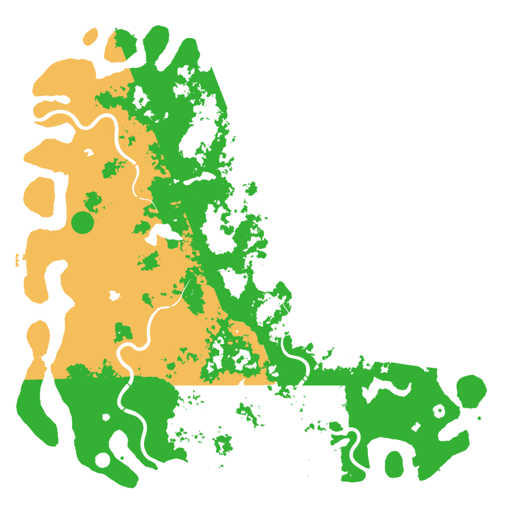 Biome Rust Map: Procedural Map, Size: 6000, Seed: 12757