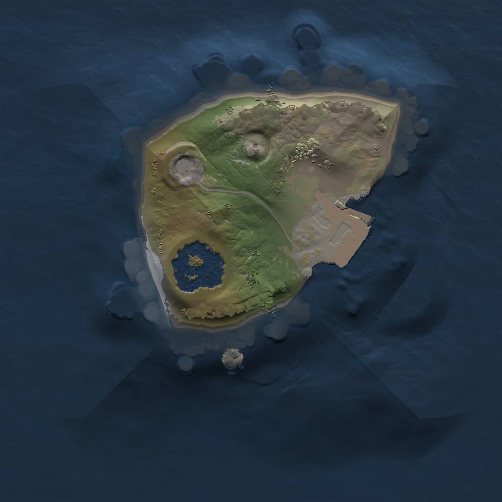 Rust Map: Procedural Map, Size: 1000, Seed: 1774557429, 1 Monuments