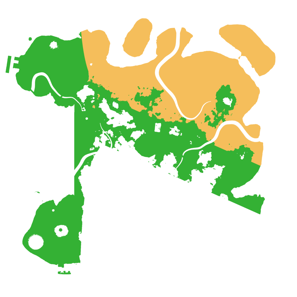 Biome Rust Map: Procedural Map, Size: 3500, Seed: 7013798