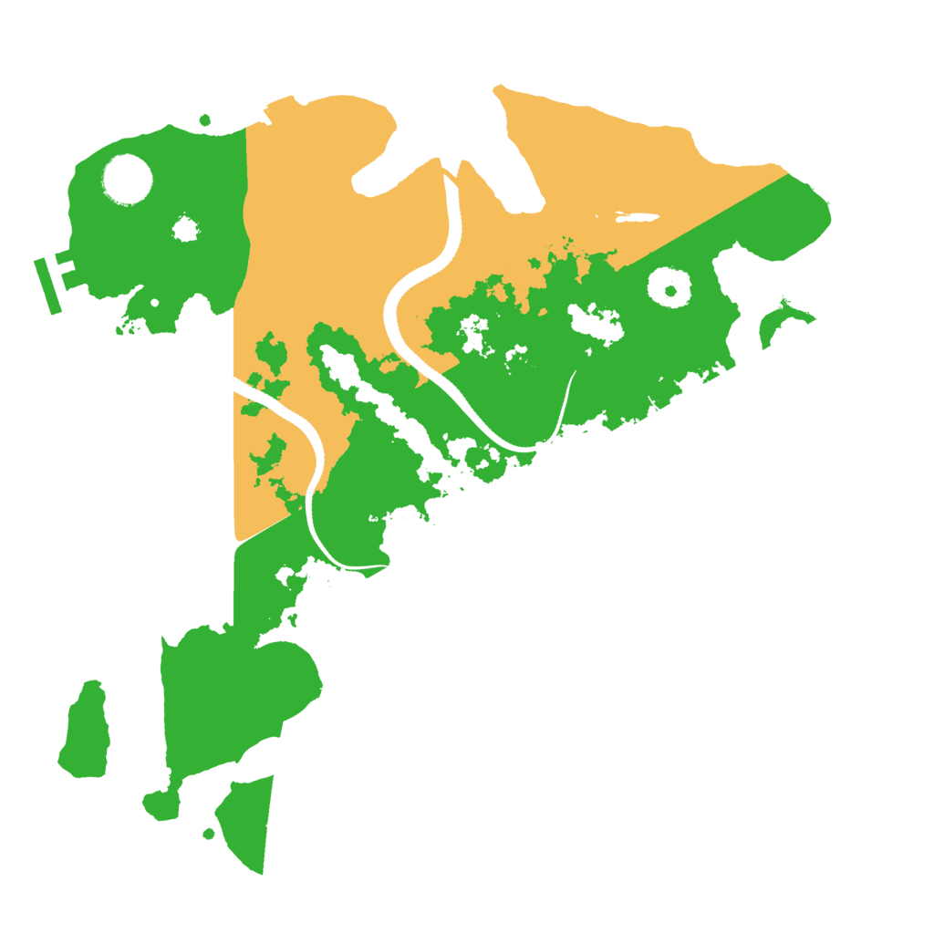 Biome Rust Map: Procedural Map, Size: 3300, Seed: 283891908
